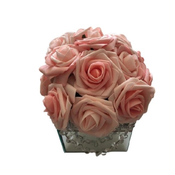 Bling Mirrored Boxed Foam Artificial Roses Box - Picture 2 of 2